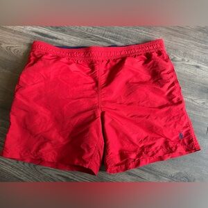 Polo by Ralph Lauren Red Swim Shorts